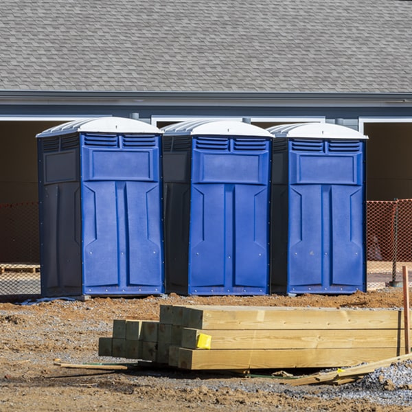 is there a specific order in which to place multiple porta potties in Banks Lake South WA